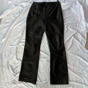 Wilson's Leather | Pelle Studio Black Leather Bikercore Pants Sz 4